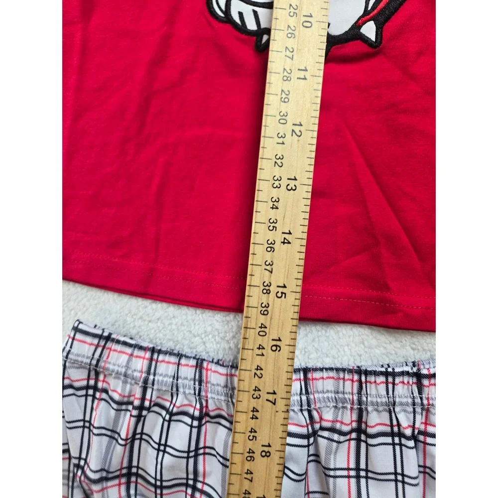 Quinn & Friends Toddler Girls Red Bulldog Plaid Ruffle Top & Bloomers Set 4T NEW